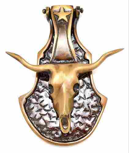 Bull Head Shape Brass Door Knocker