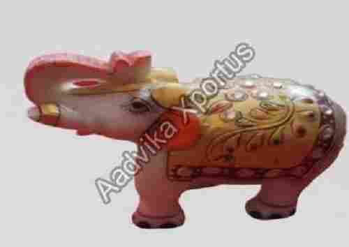 Handcrafted Marble Elephant Statue For Decor