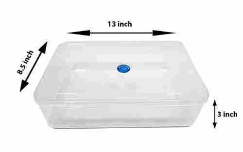 Square Shape Sturdy and Durable Keeper Transparent Plastic Box - Model 99