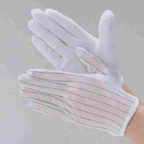 White Anti Static ESD Safe PU Dotted Hand Gloves