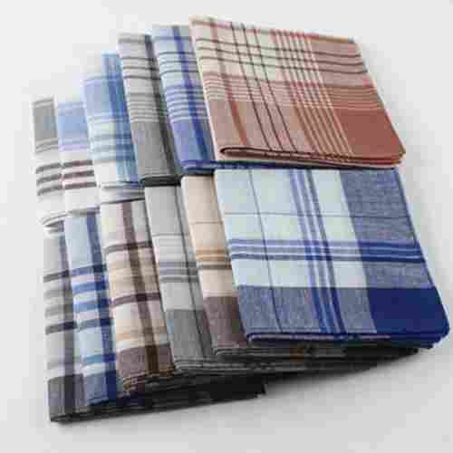 Mens Checkered Cotton Handkerchiefs, Square Shape, Trusted Quality, Attractive Look, Skin Friendly, Soft Texture, Well Stitched, Breathable Fabric