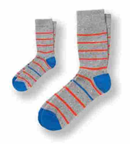Striped Cotton Socks For Kids, Relaxed, Finest Quality, Attractive Look, Skin Friendly, Soft Texture, Comfortable To Wear, Breathable Fabric