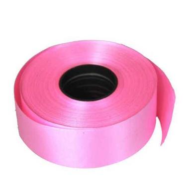 Plain Pink Polyester Satin Ribbon