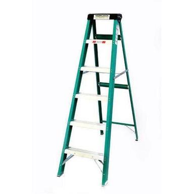 Shockproof Portable Green 6 Step Non Conductive Plastic Frp Ladder