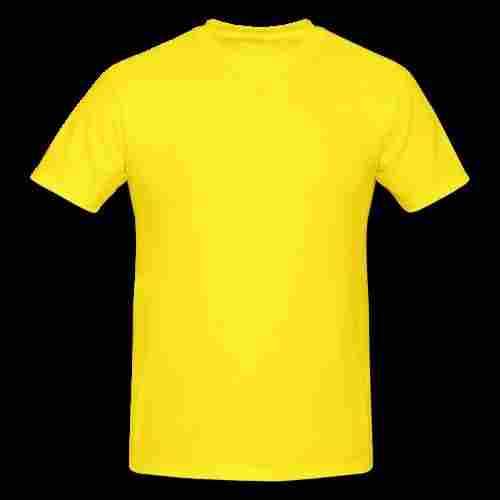 Yellow Cotton Plain T Shirt For Mens, Half Sleeves, Round Neck, Best Quality, Elegant Design, Attractive Look, Soft Texture, Skin Friendly, Comfortable To Wear, High On Style, Well Stitched