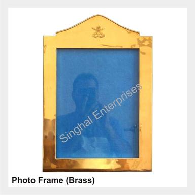 Polishing Wall Mounted Golden Color Brass Photo Frame