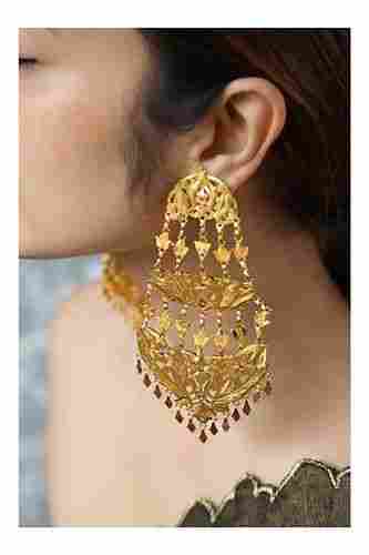 Party Wear Gold Earrings