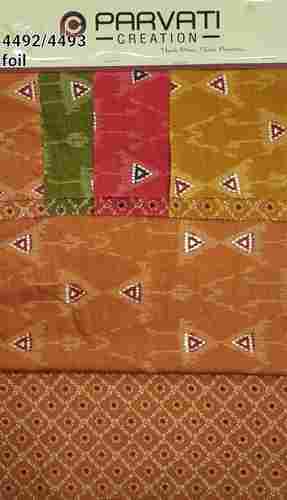 Beautifully Printed Chanderi Silk Fabric