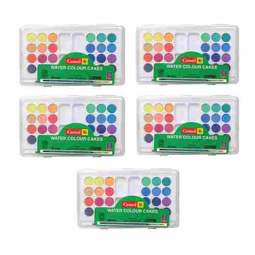 Camlin 24 Shades Water Colour Cakes Box (Pack Of 5)