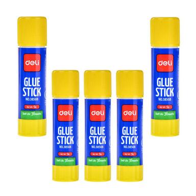 Eco Friendly Deli Glue Stick 9 Gms Pack Of 5 Pieces