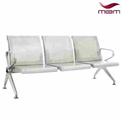 Powder Coated Standard Design Type 3 Seater Hospital Cum Reception Use Waiting Chair