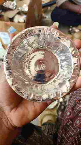 Round Silver Paper Bowl
