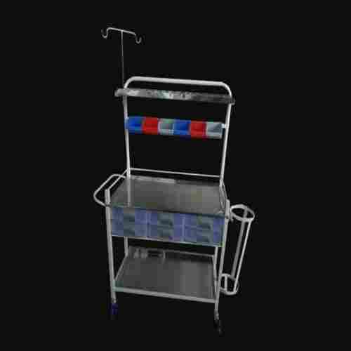 Stainless Steel Body With Plastic Drawer Hospital Surgical Crash Cart 