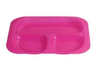 Rectangle 3G Plastic Plate Pink Color