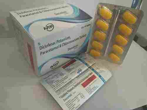 Diclofenac Potassium, Paracetamol And Chlorzoxazone Tablet