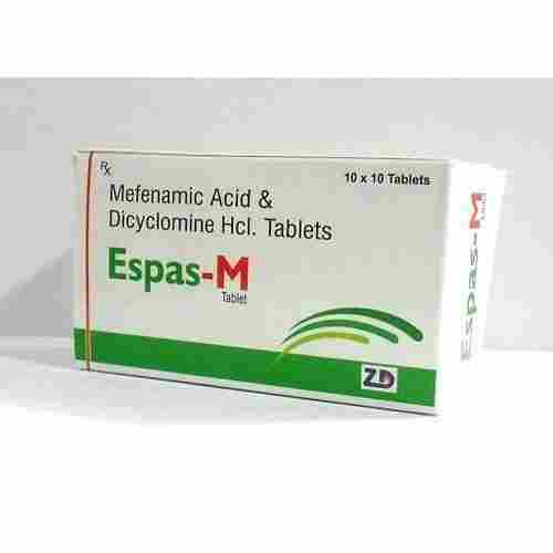 Mefenamic Acid And Dicyclomine HCl Tablets
