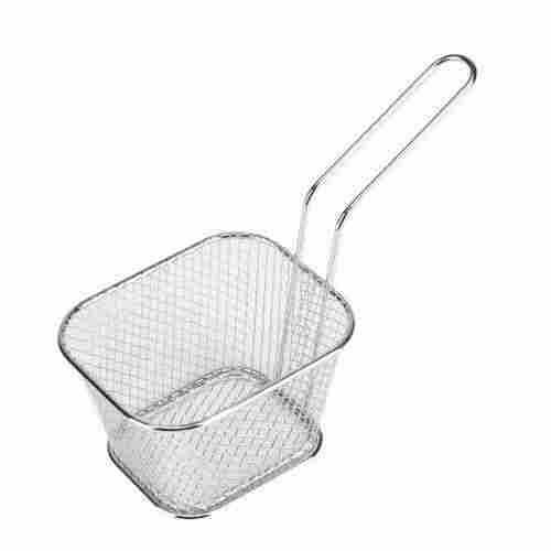 With Deep Fry Arrangement Silver Color Stainless Steel Made Kitchen Restaurant Use Fryer Basket