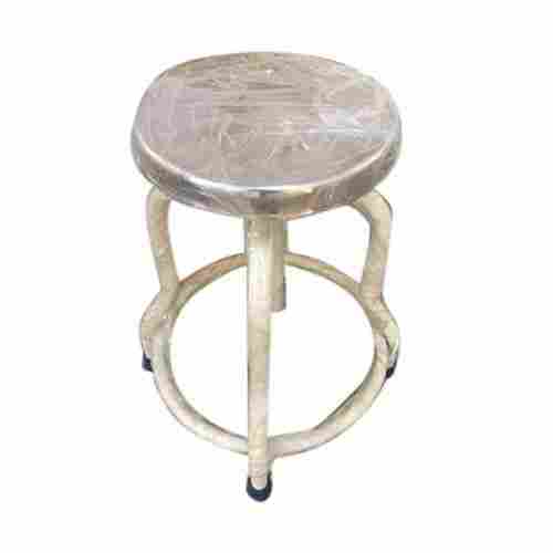 Polished Type Stainless Steel Made 4 Leg Hospital Clinic Patient Round Stool