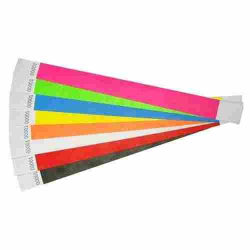 Single Use Printed Adhesive Paper Color Wristband