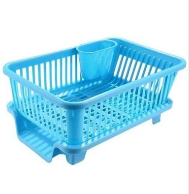 3 In 1 Large Durable Plastic Kitchen Sink Dish Rack Drainer Drying Rack Use: Home