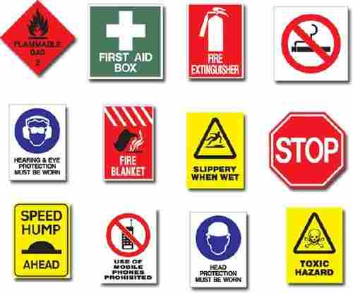 Reflectorized Roadway Safety Notice Sign Boards