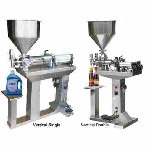 Semi Automatic Paste Or Liquid Filling Machine with Speed of 10 to 15 Doz/min