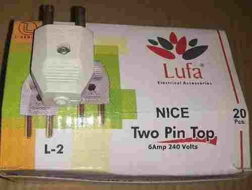 6Amp Plastic 2 Pin Plug Top