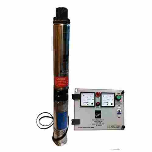 KP4-JALRAAJ-1009 1HP Oil Cooled Borewell Submersible Pump with Control Panel