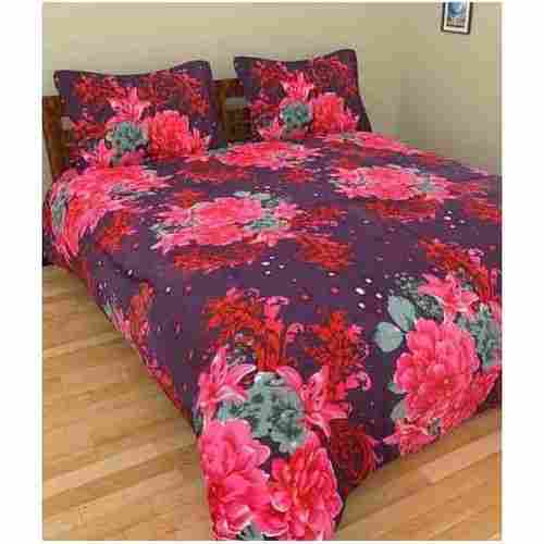 Floral Print Glace Cotton Bed Sheet