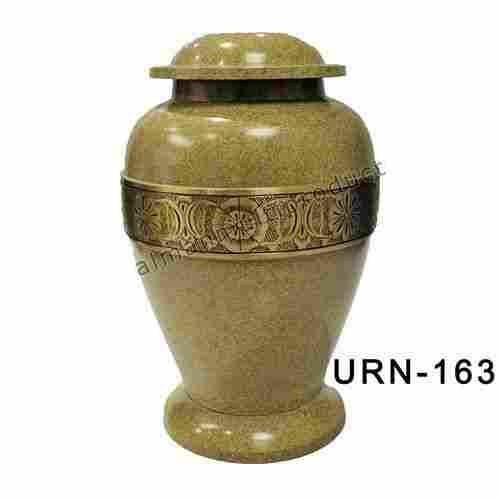 Very Solid Cremation Brass Urn