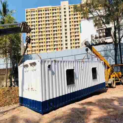 Glass Wool Insulated White Color Prefabricated With Modular Built Exterior Portable Office Cabin