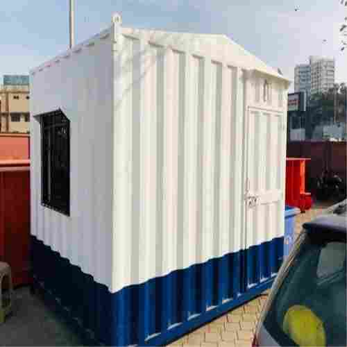Panel Build Type Eco Friendly White And Blue Color Guard Portable Cabin