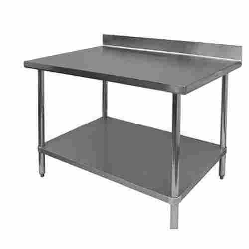 Polished Surface Finishing Stainless Steel Heavy Kitchen Table