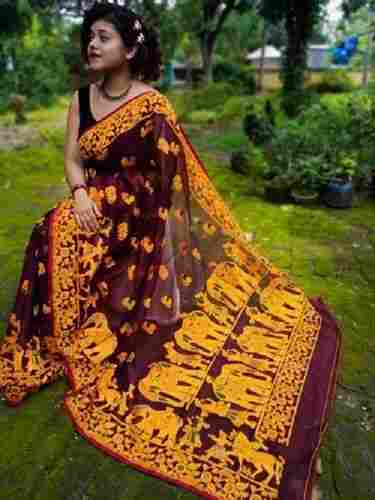 Ladies Festive Wear Jamdani Saree