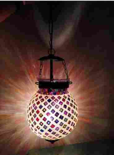 Led Glass Round Hanging Lamp