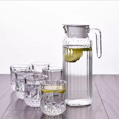 Transparent Jug Glass Set Size: Standard And Customize Size