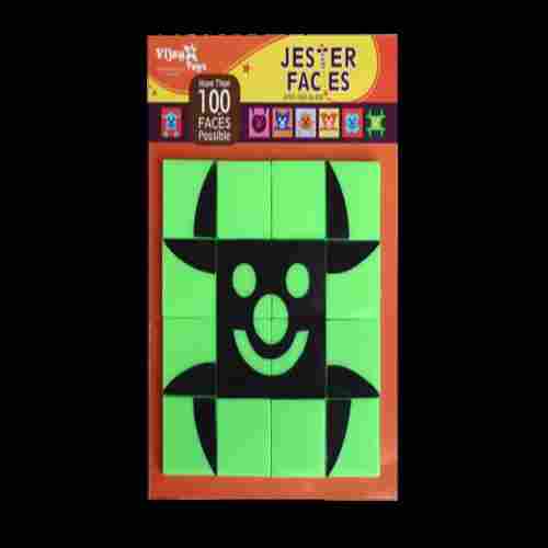 Multi Color Plastic Made English Language Jester Faces Puzzle