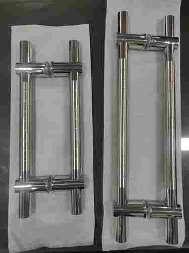 Chrome Finish Glass Door Dotted Handle
