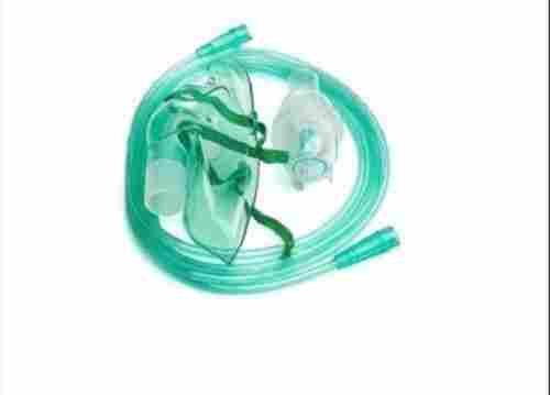 Medical Reusable PVC Green Transparent Sterilized Nebulizer Mask With 1.5 Length Tube