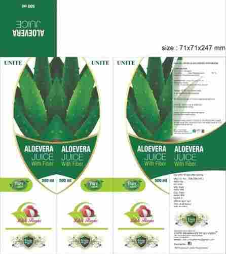 Litchi Flavor Digestive Cre Green Aloe Vera Juice With Fiber 500 ML Bottle Pack