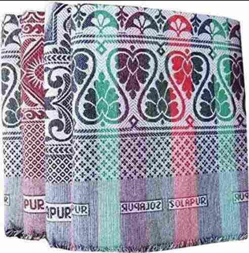 Multi Color Cotton Single Blanket Pack Solapur Chaddar