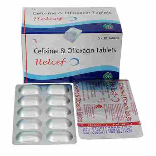 Helcef-O Cefixime And Ofloxacin Tablets
