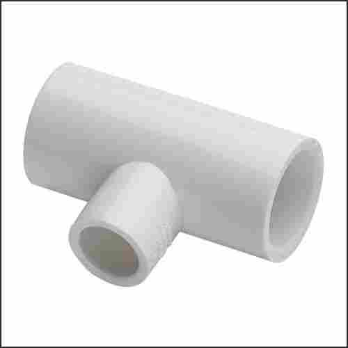 White 1 Inch Plastic UPVC Water Supply Flow Reducing Plumbing Pipe Tee