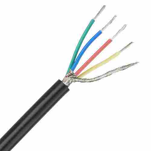 5 Core PVC Shielded Cable In 50 To 92 m Cable Length And Copper Conductor