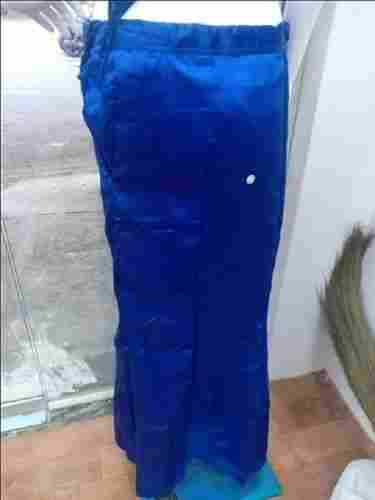 Blue Color Skin Friendly Soft And Comfortable Silk Ladies Plain Saree Petticoat 