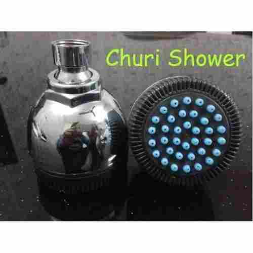 Churi Adjustable Pressure Wall Mount ABS Plastic Round Bathroom Shower Head