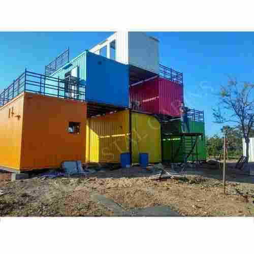 30 X 10 X 8.6 Feet Prefabricated Built Eco Friendly Color Coated Multicolor Mild Steel Portable Building Cabin
