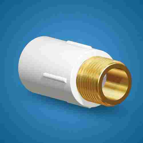 0.5 To 2 Inch ASTM D2467 Schedule 80 UPVC Plumbing Pipe Brass Male Threaded Adapter MTA