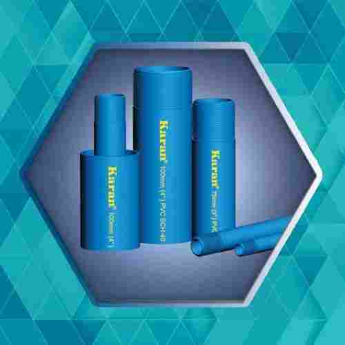2 Inch Round 6 To 20 Meter Length Blue UPVC Casing Ribbed Hard Salt Water Pipes