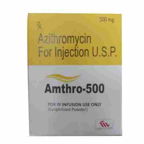 Amthro 500 Azithromycin For Injection USP 500MG